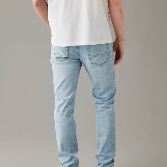American Eagle AirFlex+ Slim Straight Jeans (light blue) - 32x30 - Picture 2 of 9